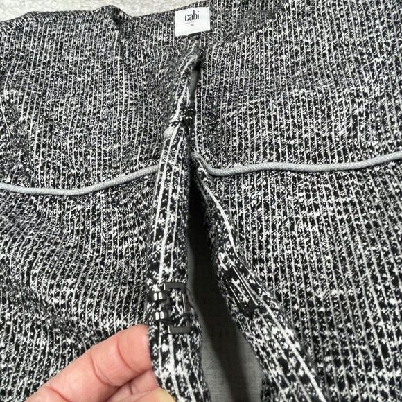 Cabi The Times Jacket 3/4 Sleeve Tweed Black White - Picture 9 of 13